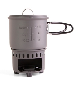 Esbit Hard Anodized Aluminum Solid Fuel Cookset (585 mL)