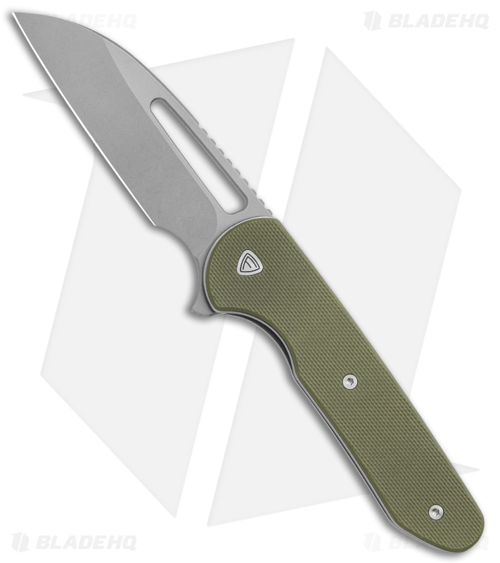 Ferrum Forge Knife Works Prolix Liner Lock Knife Green G-10 (2.85" SW)
