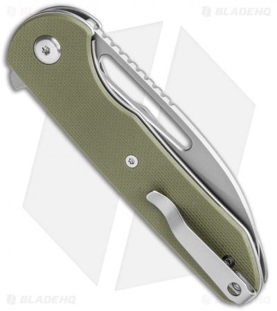 Ferrum Forge Knife Works Prolix Liner Lock Knife Green G-10 (2.85" SW)