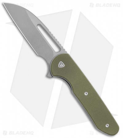 Ferrum Forge Knife Works Prolix Liner Lock Knife Green G-10 (2.85" SW)
