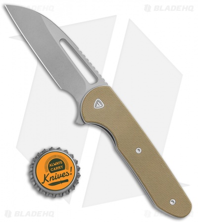 Ferrum Forge Knife Works Prolix Liner Lock Knife Tan G-10 (2.85" SW)