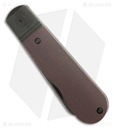 Wheat State Cutlery The Peacemaker Slip Joint Knife Red River CF (2.7" Black SW)
