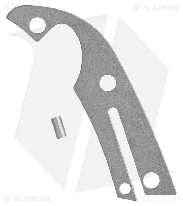 Flytanium Custom Titanium Backspacer for Spyderco Endura - Stonewash