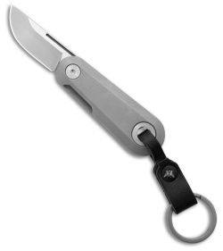 Flytanium Minim Keychain Folder - Bead Blast Titanium