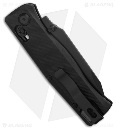 Flytanium BEEF Crossbar Lock Knife Pitch Black G-10 (3.5" Black PVD)