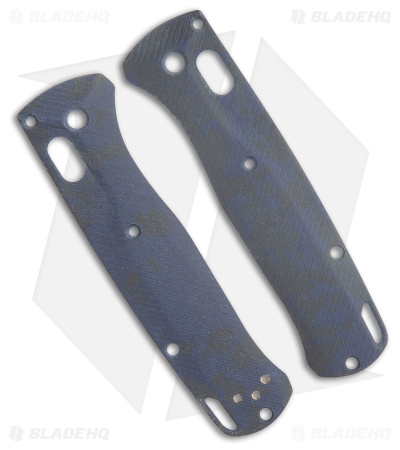 Flytanium Blade HQ Exclusive Richlite Crossfade Scales for Bugout - Blue