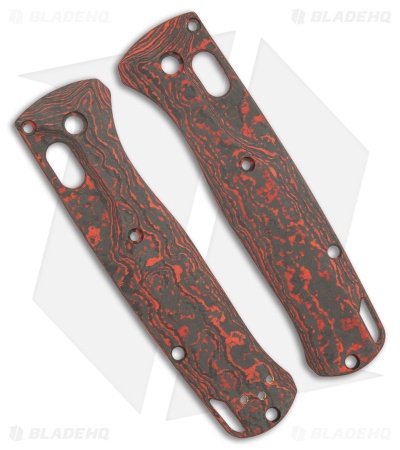 Flytanium CF Crossfade Scales for Benchmade Bugout - Lava Flow Fat Carbon
