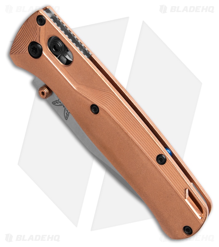 Flytanium Copper Crossfade Benchmade Bugout Knife - Blade HQ