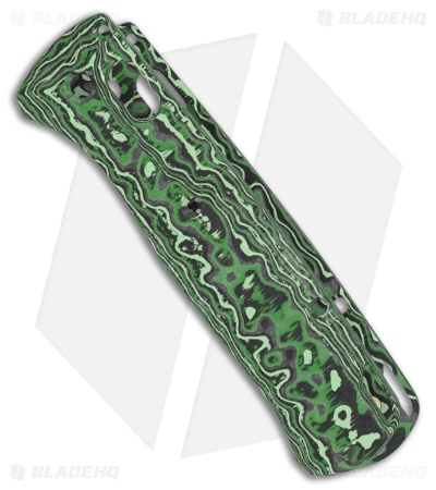 Flytanium Crossfade CF Scales for Benchmade Bugout - Jungle Wear Fat Carbon