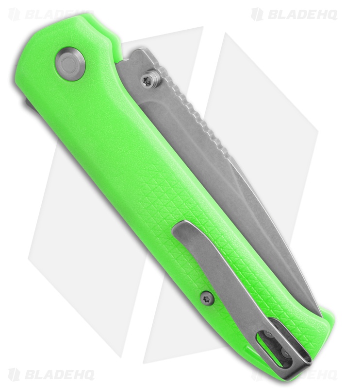 Flytanium Arcade Lite Shark-Lock Knife Green Polycarbonate (3.2" Stonewash)