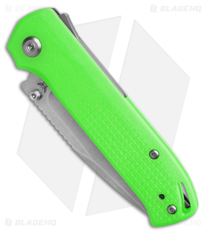 Flytanium Arcade Lite Shark-Lock Knife Green Polycarbonate (3.2" Stonewash)