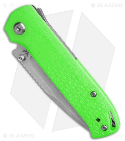 Flytanium Arcade Lite Shark-Lock Knife Green Polycarbonate (3.2" Stonewash)