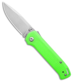Flytanium Arcade Lite Shark-Lock Knife Green Polycarbonate (3.2" Stonewash)