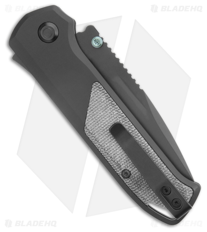 Flytanium Arcade Knife | Black Al/Black Micarta + S35VN