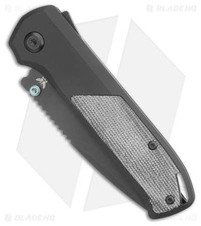 Flytanium Arcade Knife | Black Al/Black Micarta + S35VN