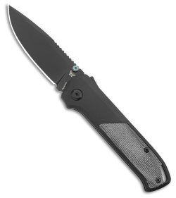 Flytanium Arcade Shark-Lock Knife Black Aluminum w/Black Micarta (3.2" Black)