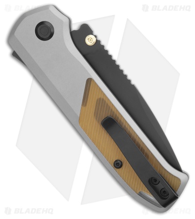 Flytanium Arcade Shark-Lock Knife Gray Aluminum W/Ultem (3.2" Black) 