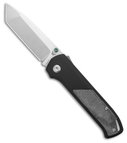Flytanium Arcade Tanto Shark-Lock Knife Black Al + Black Micarta (3.2" SW S90V)