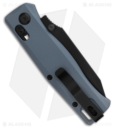 Flytanium BEEF Crossbar Lock Knife Slate Blue G-10 (3.5" Black PVD)