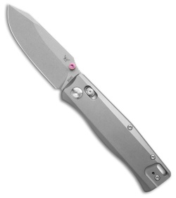 Flytanium BEEF Crossbar Lock Knife Stonewash Titanium Exclusive (3.5" SW)
