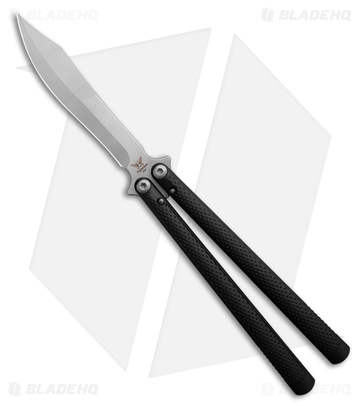 Flytanium + Eldon Talley Talisong Z Scimitar Balisong Black Al (4.5" SW)