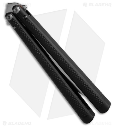 Flytanium + Eldon Talley Talisong Z Scimitar Balisong Black Al (4.5" SW)