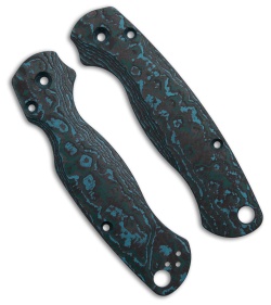 Flytanium Custom Purple G-10 Lotus Scales for Spyderco