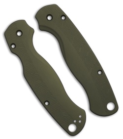 Flytanium Custom Loop Scales for Spyderco Paramilitary 2 - Olive Drab