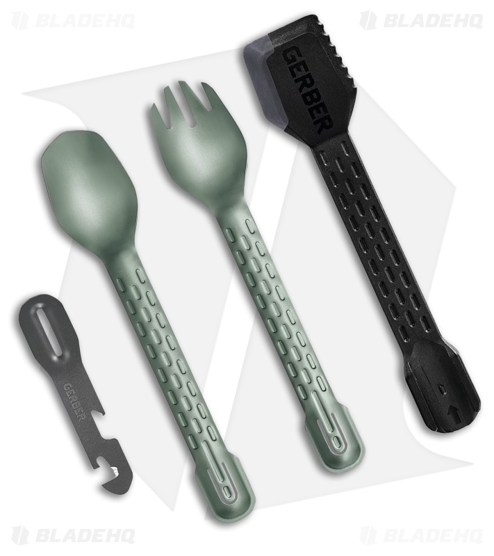 Gerber ComplEAT 4PC Lightweight Utensil Set (Baltic HZ Green/Blk/Gray ) G1072329