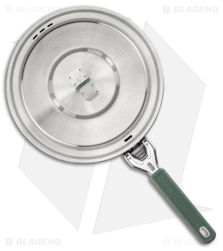 Gerber ComplEAT Basting Dome Lid Saute Pan Gray /Green (Stainless Steel) G106902