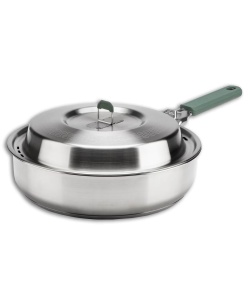 Gerber ComplEAT Basting Dome Lid Saute Pan Gray /Green (Stainless Steel) G106902