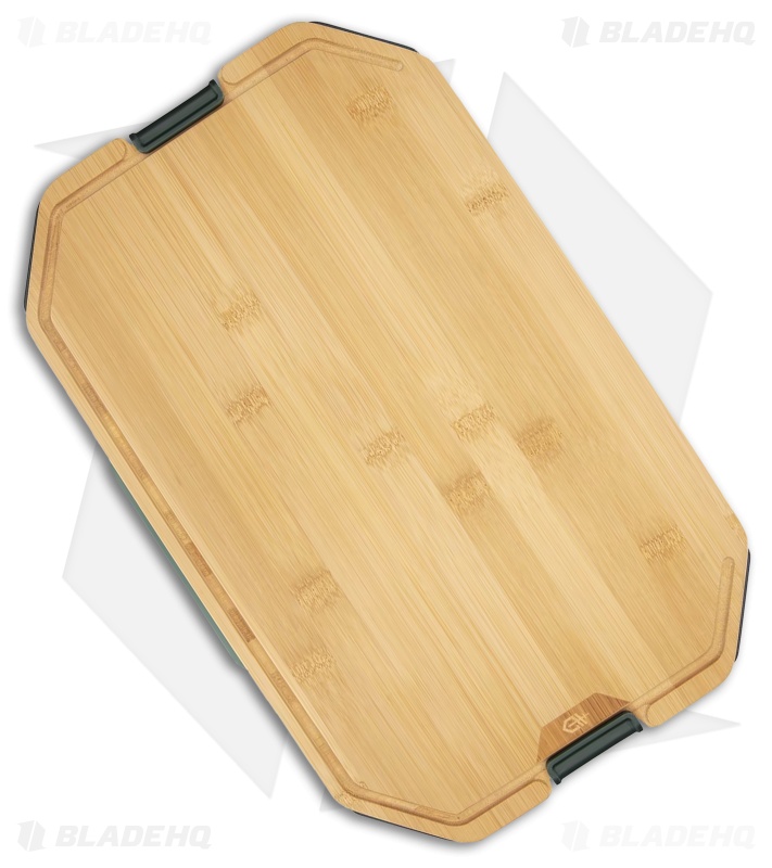 Gerber ComplEAT Cutting Board Set + Kitchen Knives Bamboo/ Green GFN - G1069262