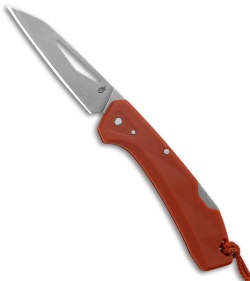 Gerber LST Mini Lockback Knife Burnt Orange GFN (1.9" Stonewash)