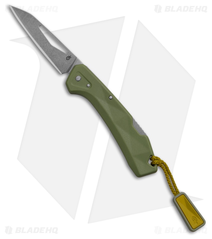 Gerber LST Mini Lockback Knife Lichen Green GFN (1.9" Stonewash)