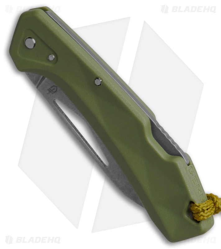 Gerber LST Mini Lockback Knife Lichen Green GFN (1.9" Stonewash)