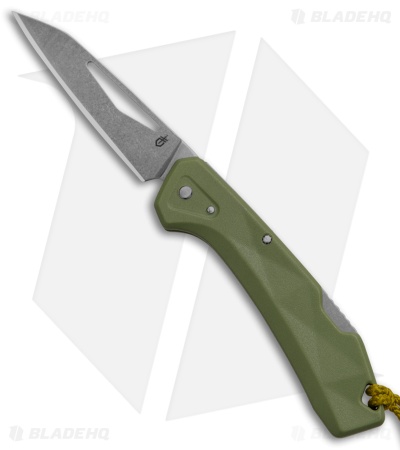 Gerber LST Mini Lockback Knife Lichen Green GFN (1.9" Stonewash)