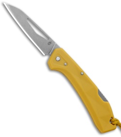 Gerber LST Mini Lockback Knife Mustard Yellow GFN (1.9" Stonewash)