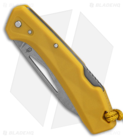 Gerber LST Mini Lockback Knife Mustard Yellow GFN (1.9" Stonewash)