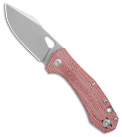 GiantMouse Vox/Anso ACE Atelier Knife Red Canvas Micarta (2.9" Stonewash)