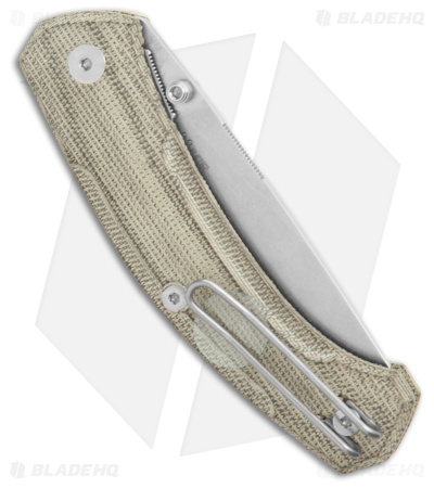 GiantMouse Vox/Anso ACE Iona V2 GreenCanvasMicarta (3" Stonewash MagnaCut)*DISC*