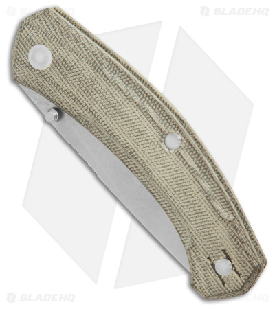 GiantMouse Vox/Anso ACE Iona V2 GreenCanvasMicarta (3" Stonewash MagnaCut)*DISC*