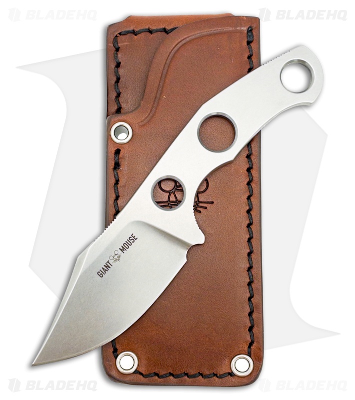 GiantMouse GMF1-Texas Fixed Blade Knife Steel (2.2" SW Hybrid Cryo)