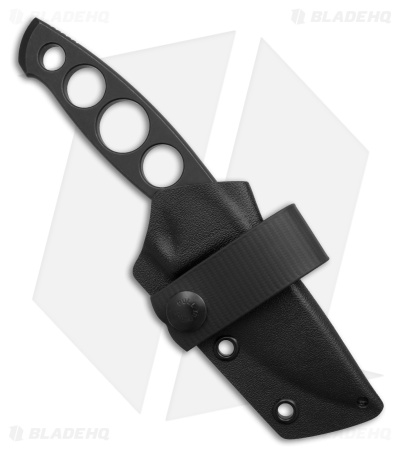 GiantMouse GMF5 Fixed Blade Knife Black Stainless Steel (3.38" Black PVD N690)