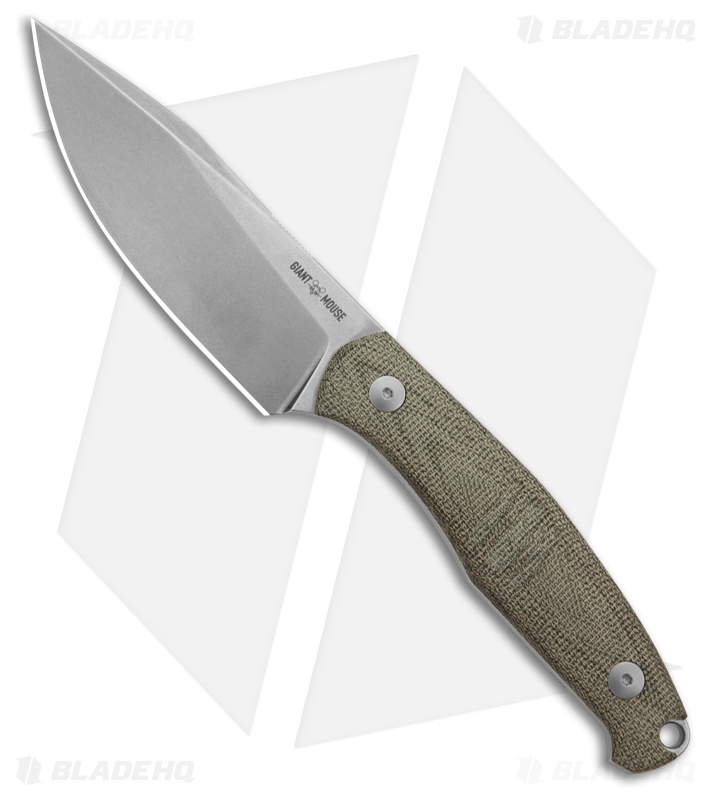 GiantMouse Vox/Anso GMF2 Scout Green Micarta + SW