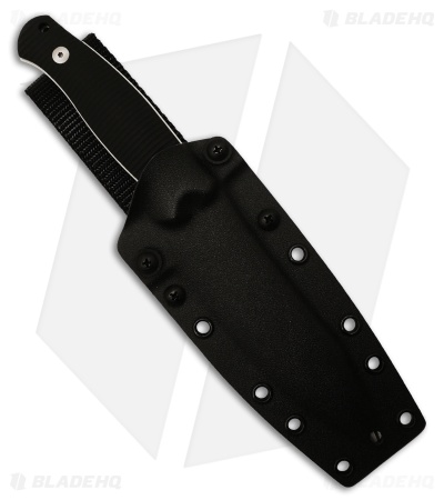 GiantMouse The Redington Fixed Blade Knife Black Canvas Micarta (5.1" SW N690)