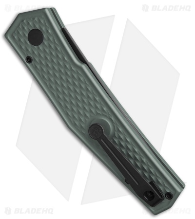 GiantMouse ACE Elmer Automatic Knife Gray Diamond Aluminum (3.2" Black PVD)