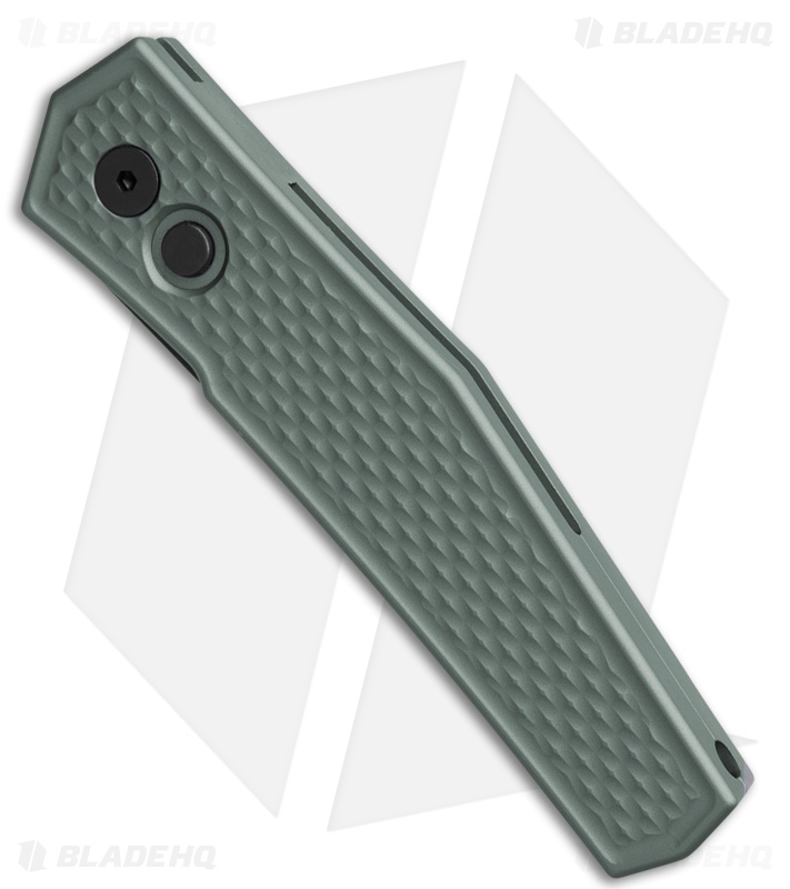 GiantMouse ACE Elmer Automatic Knife Gray Diamond Aluminum (3.2" Black PVD)