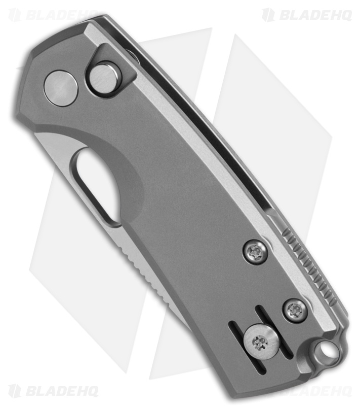 GiantMouse ACE Tipsy Button Lock Knife Titanium (1.9" Satin Elmax)