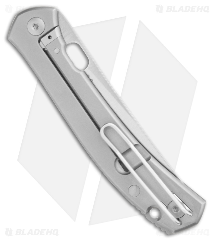 GiantMouse Bleecker MagnaCut Frame Lock Knife Gray Titanium (3.2" Satin)