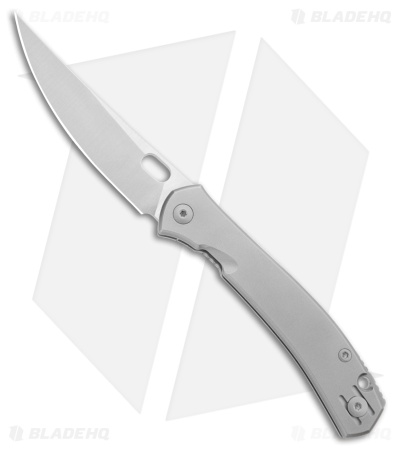GiantMouse Bleecker MagnaCut Frame Lock Knife Gray Titanium (3.2" Satin)